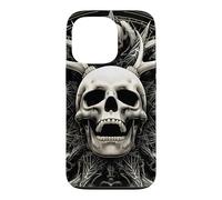 Screaming Antlered Skull Sacred Geometry Gothic Case for iPhone 13 Pro