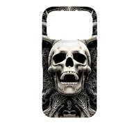 Screaming Antlered Skull Sacred Geometry Gothic Case for iPhone 17 Pro