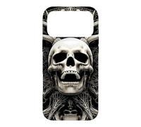 Screaming Antlered Skull Sacred Geometry Gothic Case for iPhone 17 Pro Max
