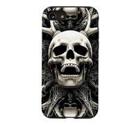 Screaming Antlered Skull Sacred Geometry Gothic Case for iPhone SE (2020) / 7/8