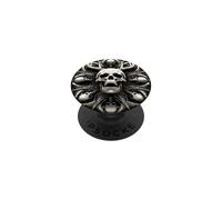 Screaming Antlered Skull Sacred Geometry Gothic PopSockets Adhesive PopGrip