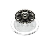 Screaming Antlered Skull Sacred Geometry Gothic PopSockets PopGrip for MagSafe