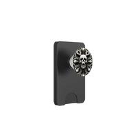 Screaming Antlered Skull Sacred Geometry Gothic PopSockets PopWallet for MagSafe