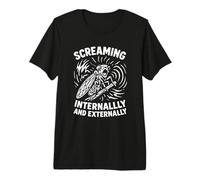 Screaming Cicada Chorus Insect Humor Funny Premium T-Shirt