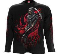 Screaming Death Long-Sleeved T-Shirt Spiral Black XL