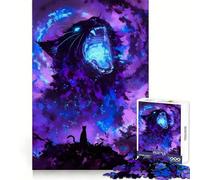 Screaming Galaxy Cat 1000 Piece Jigsaw Puzzles for Adults Smart Reason Toy Quiet Fun Smooth Edge Festival Gift (50x75cm)
