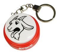 Screaming Goat Button Keychain | Gag Gifts for Men and Women | Screaming Goat Desk Toy Talking Button with a Funny Goat Scream | The Original Goat Scream, Red, S