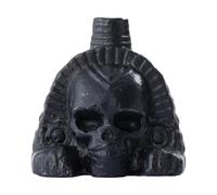 Screaming Human Skull - Strange Novelty Sound Box, Spooky Home Table Decoration, 480g Weighted Solid Feel, Durable Synthetic Resin & Clay - For Christmas Pranks & Haunted House