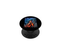 Screaming Lobster Deep Sea Volcano Funny Art PopSockets Adhesive PopGrip