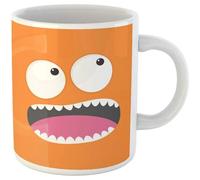 Screaming Mon-Ster Head Boo Spooky Face Emotion Big Eyes Coffee Mug Durable Tea Cup Unique Drinking Cup Novelty Gift for Mom Office Valentine's Day 330Ml