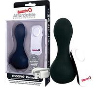 Screaming O Charged Moove Rechargeable Flexible Remote-Controlled Vibrator, Black