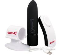 Screaming O Charged Positive Rechargeable Remote Controlled Bullet Vibrator, Black
