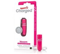 Screaming O Charged Vooom Rechargeable Bullet Vibrator, Pink