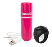 Screaming O Charged Vooom Ring Remote Control Rechargeable Mini Bullet Vibrator