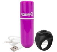 Screaming O Charged Vooom Remote Control Bullet Vibrator Purple
