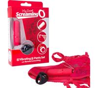 Screaming O Red My Secret Vibrating Panty Set with Remote Control Ring