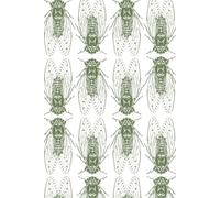 Screaming on The Trees: 120-Page Lined Journal | Vintage Cicada Pattern | Nature-Inspired Stationery (bugs bugs bugs)