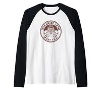 Screaming Shins Muay Thai - Distressed Vintage Tiger Emblem Raglan Baseball Tee