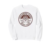 Screaming Shins Muay Thai - Distressed Vintage Tiger Emblem Sweatshirt