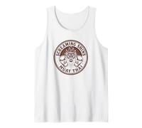 Screaming Shins Muay Thai - Distressed Vintage Tiger Emblem Tank Top