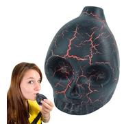 Screaming Skull Whistle, Aztec Inspired Loud Sound Toy Prop, Horror Theme Noise Maker For Halloween Party Costume And Prank Use, Detailed 3D Resin Design, Fun Scary Sound Effect Gadget,