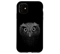 Screech Owl Drawing | Staring Big Eyes Owly Art Case for iPhone 11