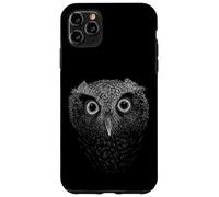 Screech Owl Drawing | Staring Big Eyes Owly Art Case for iPhone 11 Pro Max