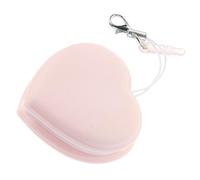 Screen Brush Cleaner Heart Shaped for Eyeglasses and Electronics | Portable Pink Pp and Silicone Design, Hangs on Handbag or Pocket, Decorative Hanging Pendant
