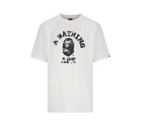 Screen Camo College Tee - male - A BATHING APE - T-Shirts - White - L - Tops L