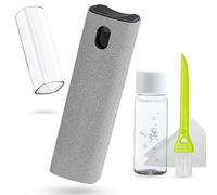 Screen Cleaner Spray 20ml, walrfid Phone Computer Laptop Screen Cleaner Kit with Wipe for Electronics, TV, Tablet, PC, LCD Flat Screens, Monitor, Eyeglasses, iPhone, iPad, MacBook Pro - Light Grey