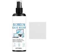 Screen Cleaner Spray - Streak-free Formula, Antistatic Dust Remover Liquid, Portable Microfibre Wipe Set, Care Solution for Electronic Display Lenses, Safe | For La