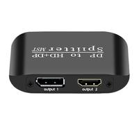 Screen Division Display 2 - Switcher 4KDP, DP splitter - 7.5x5.5x2cm Monitor Dispenser 2 screen screen to screen for PC Laptop presentation Presentation