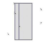 Screen Door, Breathable Mesh, Allows Air Through The Door Grille, Suitable for Outdoor Use and Patio, Home Door Opening, Home, Balcony