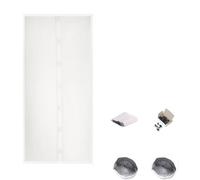 Screen Door Premium Magnetic Summer Curtains Automatic Closing Door Screens Mesh Net for Patio Doors Balcony Bedroom(White Type 2,150 x 220cm)