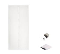 Screen Door Premium Magnetic Summer Curtains Automatic Closing Door Screens Mesh Net for Patio Doors Balcony Bedroom(White Type 1,120 x 210cm)