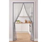 Screen Doors with Magnets 130 x 291 cm Frame Hook & Loop Hundreds of Sizes Fly Curtains with Powerful Magnets Keeps Bugs Out No Drill Installation Automatically Closes, Grey