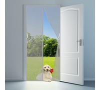 Screen Doors with Magnets, 170x190cm Magnet Mosquito Net,Hands-Free Curtains Tulle Window Door Screen,No More Mosquitoes or Insects,for Patio,Balcony Gray