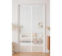 Screen Doors with Magnets 195 x 292 cm Frame Hook & Loop Hundreds of Sizes Fly Nets for Doors with Powerful Magnets Keeps Bugs Out Easy to Install Without Drilling, White