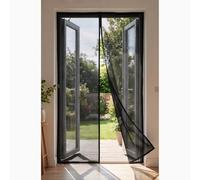 Screen Doors with Magnets 217 x 251 cm Frame Hook & Loop Hundreds of Sizes Fly Nets for Doors Keep Bugs Out & Lets Fresh Air in Easy to Install Without Drilling, Black