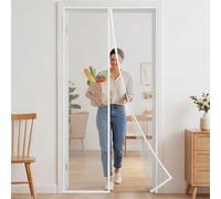 Screen Doors with Magnets 241 x 180 cm Frame Hook & Loop Hundreds of Sizes Duty Door Screen with Powerful Magnets Keeps Bugs Out No Drill Installation Automatically Closes, White