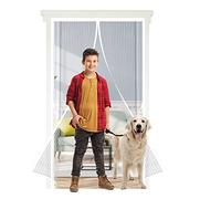Screen Doors with Magnets 50 x 50 cm, Anti Mosquito Fly Curtain Door Screens Nets, Shuts Automatically for Patio Door, Sliding Door, Double Door, French Door, White