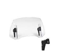 Screen Fairing Motorcycle Windshield Cover For Kymco Agility 125 Downtown 2017 Windscreen Wind Deflectors Extension Adjustable Spoiler Clamp-On Spoiler(CLEAR,X-8)