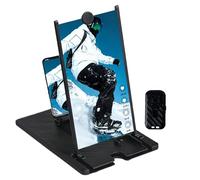 Screen Magnifier for Mobile Phone | Foldable Stand With Wireless Remote Control,3D HD Mobile Phone Enlarger Projector Screen,For Watching Movies Television Games Videos And