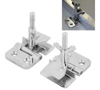 Screen Printing Clamps, 2pcs Metal Butterfly Hinge Clamps Firmly Fastening Silk Screen Printing Stencil Locking Chuck, for Fixing Screen Frame While Printing(1 Pair Silver)