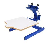 Screen Printing Machine - 1 Color 1 Station Table Press Kit with Adjustable Tension, Double-Layer Positioning Pallet for DIY T-Shirt Printing