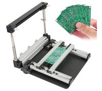 Screen Printing Station, Adjustable Thickness PCB Stencil Printer with 4-inch Squeegee and 2 Magnetic Limit Pins for SMT Steel Mesh Solder Paste