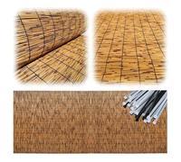 Screen Privacy Fence 2m x 5m Garden Privacy Barrier Outdoor Bamboo Canisse 1.5m x 5m 1m 1.8m 2m x 3m 1m x 5m Garden Partition Natural Fencing (B3 0.6x7m 2x23ft)