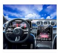 Screen Protector 2PCS For Benz For C-Class C250 C300 W206 22-23 / For AMG C43 2023/ For AMG C63 2024 11.9-inch Touchscreen 12.3-inch Instrument Screen Protector