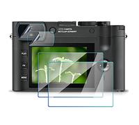 Screen Protector Compatible for Leica Q2 Viewfinder+LCD Screen, FANZR 0.3mm 9H Hardness Anti-Scratch Tempered Glass (2+2 Pack)