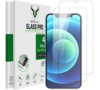 Screen Protector Compatible With iPhone 12 Mini 5.4 Inch, iSOUL Tempered Glass HD Film, 4-Pack